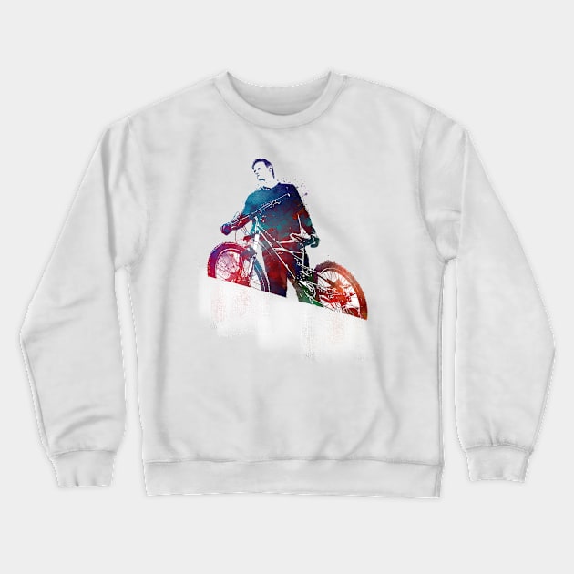 Cycling Bike sport art #cycling #sport Crewneck Sweatshirt by JBJart